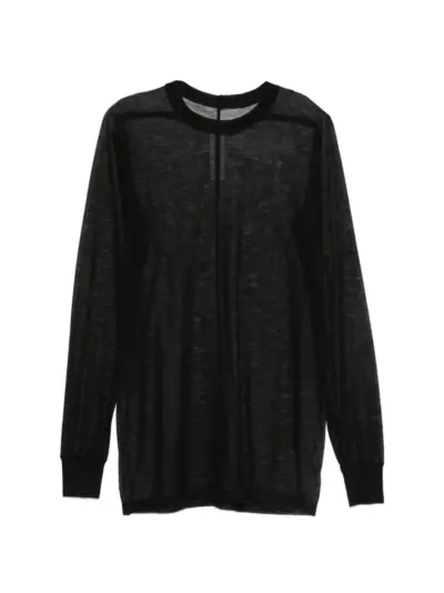 Rick Owens Level LS T long sleeve polo shirt - Black
