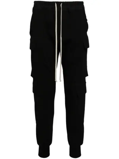 Rick Owens Mastodon Cargo cotton track pants - Black