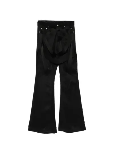 Rick Owens Megastrapped suspenders trousers - Black