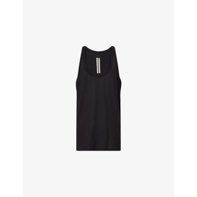 Rick Owens Mens Rick Owens Pony Scoop-Neck Cotton Tank Top