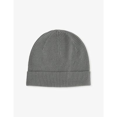 Rick Owens Mens Rick Owens Ribbed Wool Beanie Hat