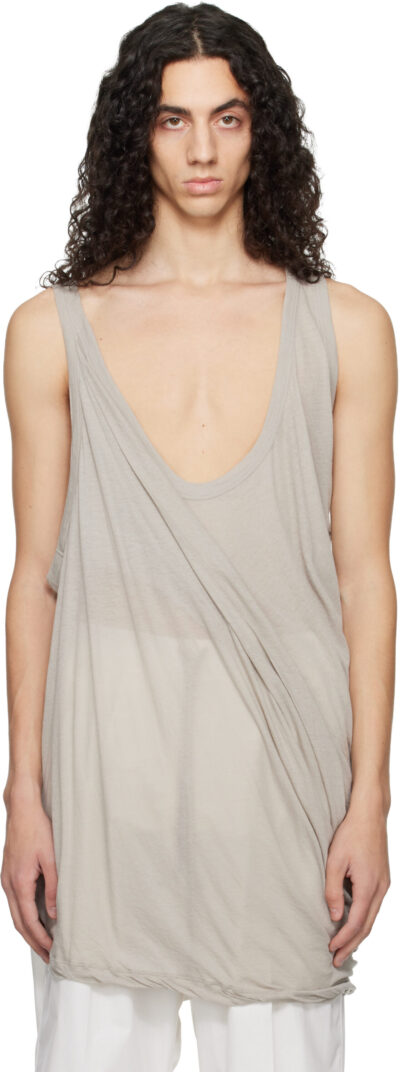 Rick Owens Off-White Temple Pony Tank Top