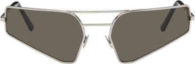 Rick Owens Silver Temple Prong Sunglasses
