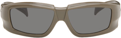 Rick Owens Taupe Rick Sunglasses
