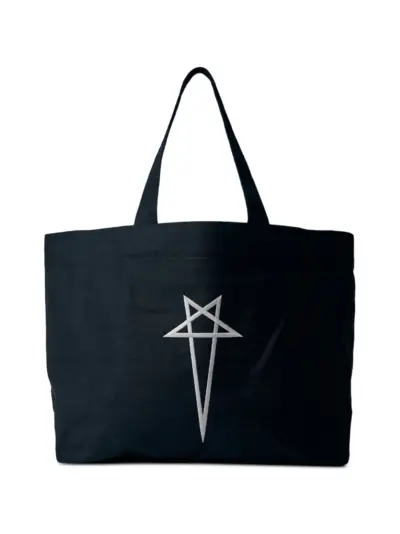 Rick Owens X Champion cotton tote bag - Black