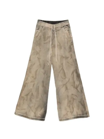 Rick Owens drawstring wide-leg jeans - Neutrals