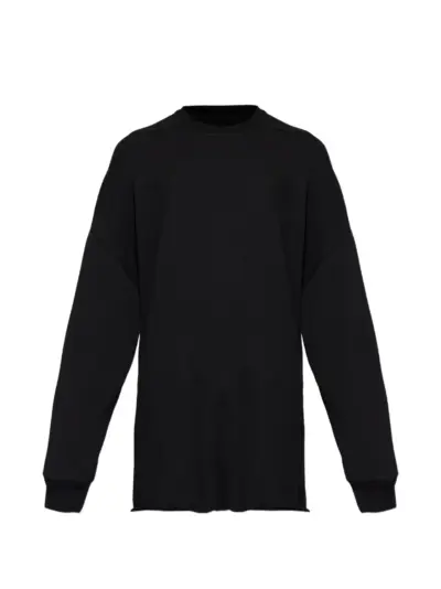 Rick Owens frayed sweatshirt - Black