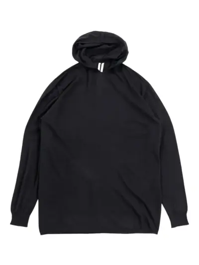 Rick Owens hooded cashmere sweater - Black