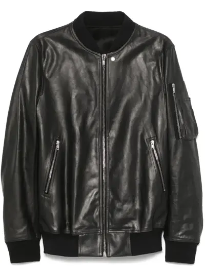 Rick Owens leather jacket - Black