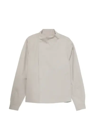 Rick Owens mock-neck jacket - Neutrals
