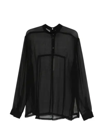 Rick Owens rear-button top - Black