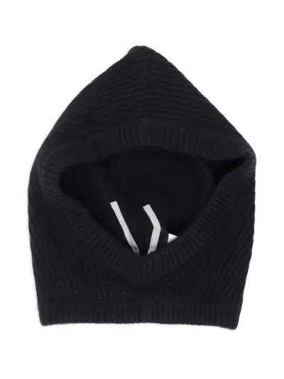 Rick Owens ribbed balaclava - Black