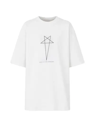 Rick Owens star graphic T-shirt - White