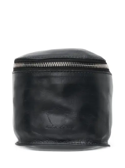 Rick Owens zip-fastening wash bag - Black