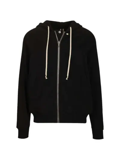 Rick Owens zip hooded sweatshirt - Black