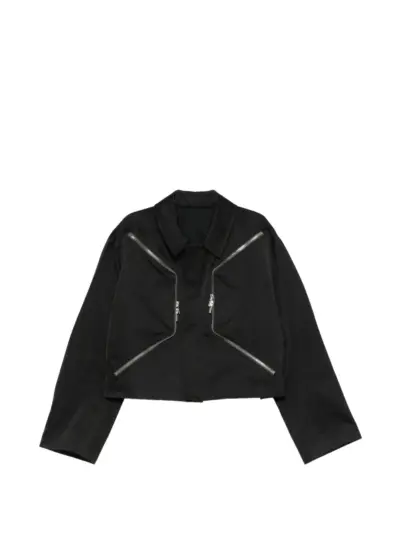 Rick Owens zip-up shirt jacket - Black