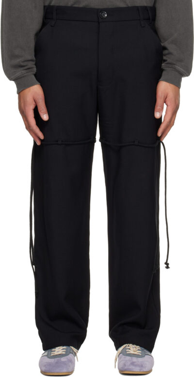 Song for the Mute Black Gabardine Dress Trousers