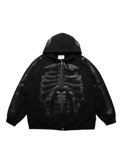 Takahiromiyashita The Soloist zip-up hoodie - Black