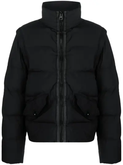 Ten C high-neck padded jacket - Black