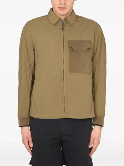 Ten C patch-pocket jacket - Brown