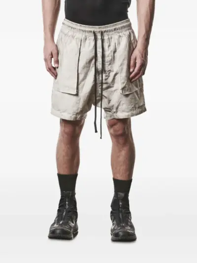 Thom Krom drawstring-waist cargo-pocket shorts - Neutrals