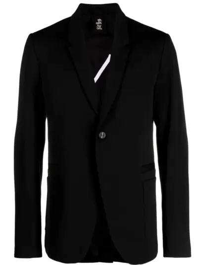 Thom Krom long-sleeved single-breasted blazer - Black