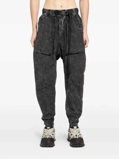 Thom Krom marble-effect trousers - Black