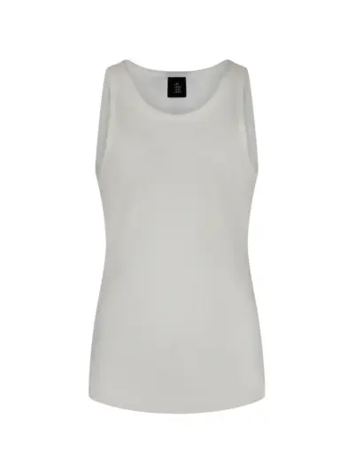 Thom Krom ribbed sleeveless top - White