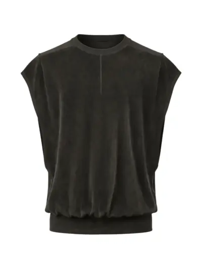 Thom Krom round-neck cap-sleeve T-shirt - Black