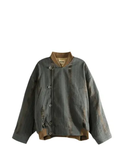 Uma Wang Jovan striped jacket - Grey