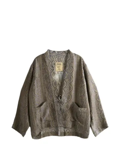 Uma Wang Juno patterned jacket - Blue