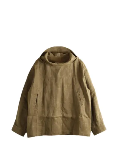 Uma Wang Justo hooded jacket - Brown