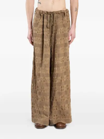 Uma Wang Pilly textured trousers - Yellow