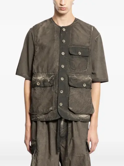 Uma Wang button pocket coat - Brown