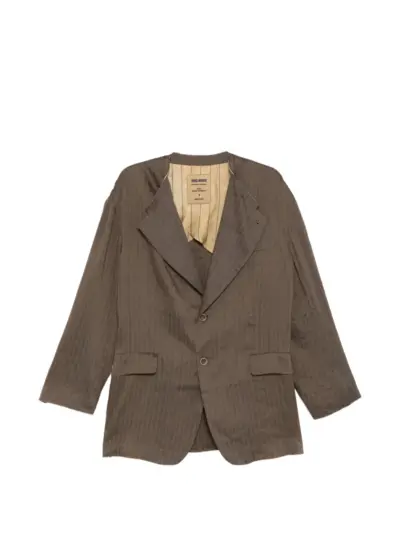 Uma Wang jui single-breasted blazer - Brown