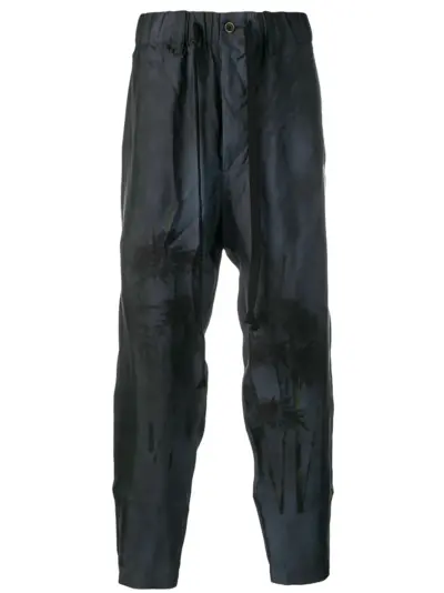 Uma Wang printed trousers - Blue