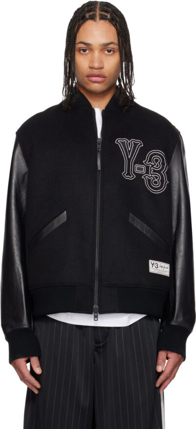 Y-3 Black Collegiate Jacket