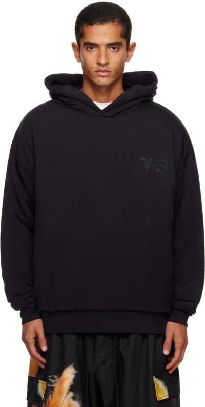 Y-3 Black Padded Hoodie