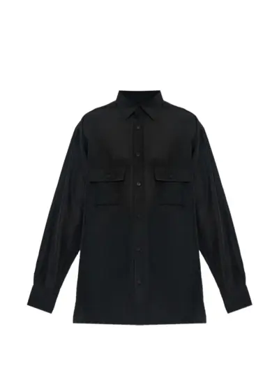Y-3 flap-pocket shirt - Black