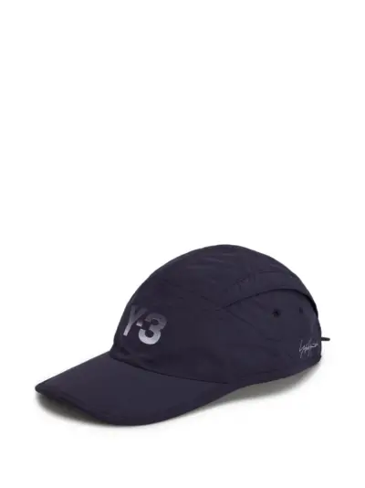 Y-3 logo-detail cap hat - Blue