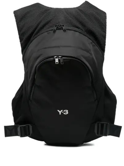 Y-3 logo-print backpack - Black