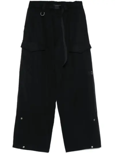 Y-3 twill cargo pants - Black