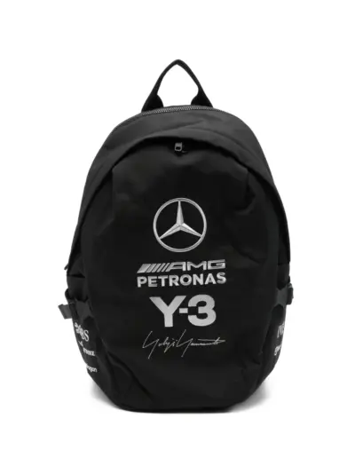 Y-3 x Mercedes-AMG Petronas F1 logo-embroidered backpack - Black