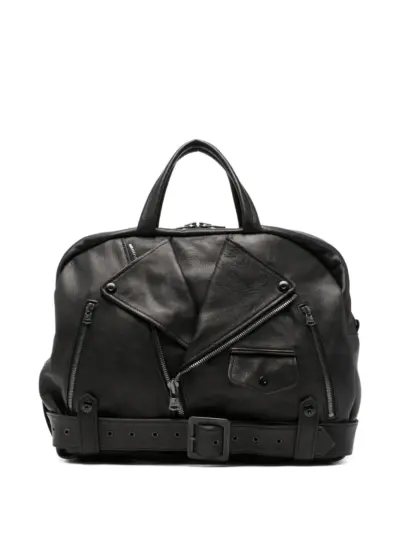 Yohji Yamamoto Mimosa zip tote bag - Black