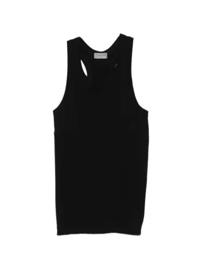 Yohji Yamamoto V-neck tank top - Black