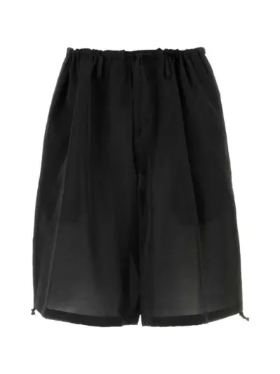 Yohji Yamamoto elasticated-waist shorts - Black