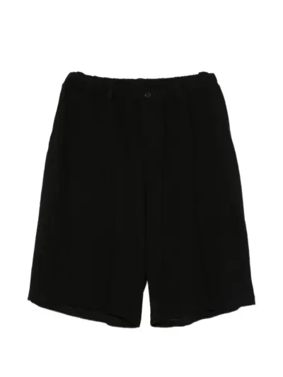Yohji Yamamoto elasticated-waistband shorts - Black