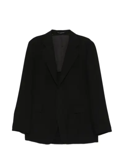 Yohji Yamamoto linen blazer - Black