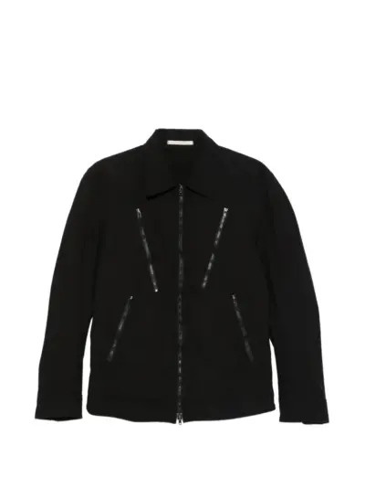 Yohji Yamamoto zip-detail jacket - Black