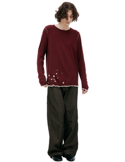 Ziggy Chen Paint effect sweater